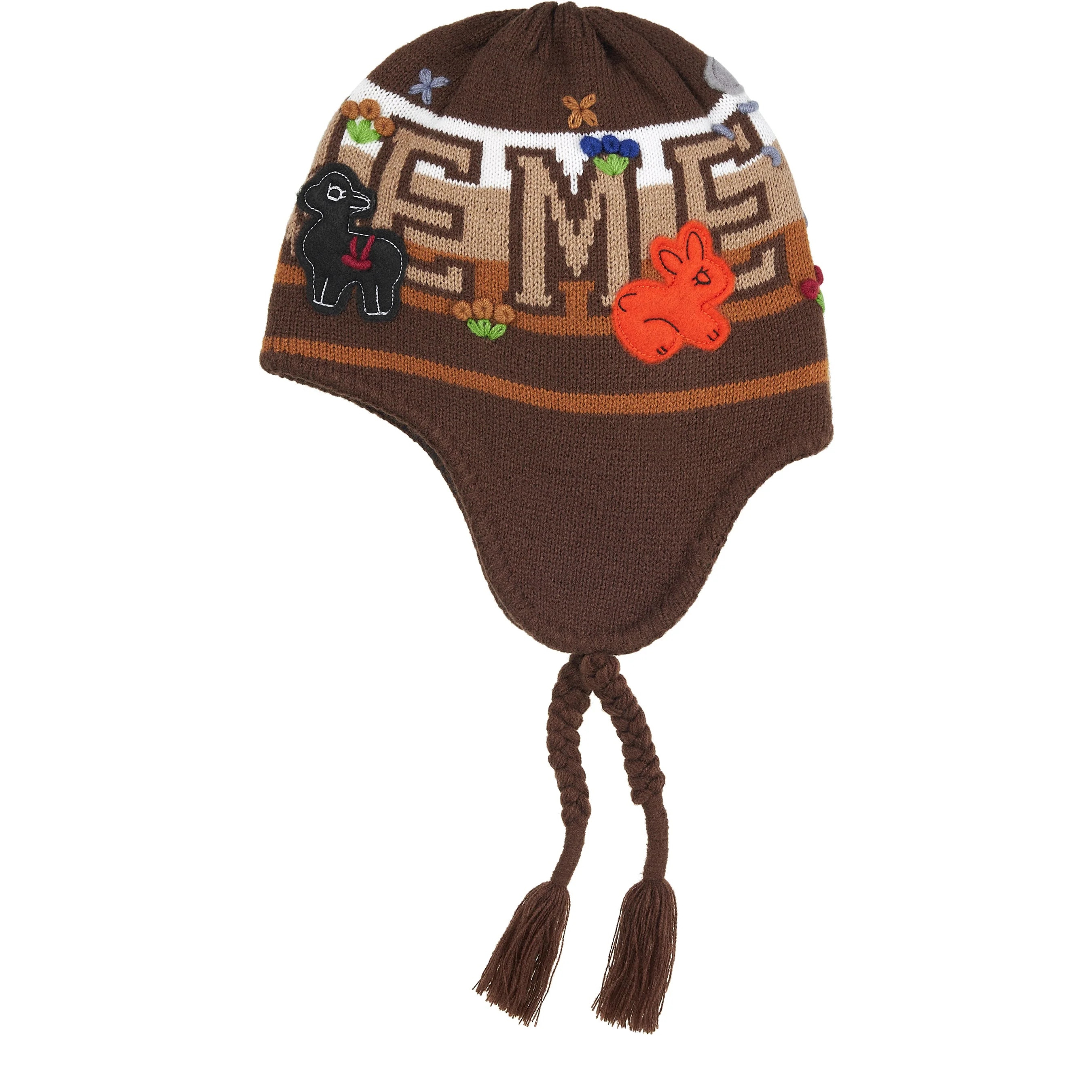 Felt Appliqué Earflap Beanie view 4